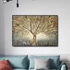 Abstract Art Golden Tree Oil Painting Modern Prints Pictures and Posters Nordic Living Room Home Wall Decoration Cuadros
