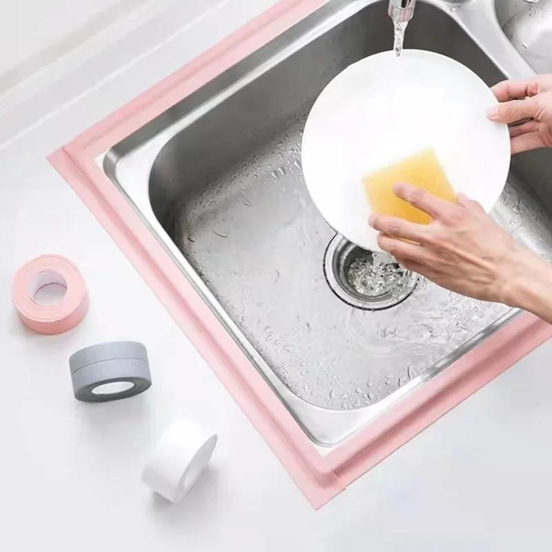 Koupelna Kuchyň Samolepící těsnící páska Sprchový dřez Vana Těsnicí pásek Vodotěsná nálepka na zeď Pásky na okraje dřezu