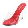 Fashion 2025 New 35-43 Sexy Super High Heels 11CM High Nightclub Transparent Sandals Sex Shoes Large Size Shoes