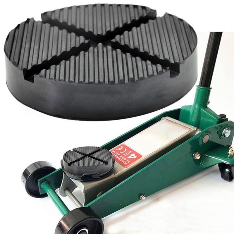 Car Reinforced Rubber Jacking Lift Pad For Secure Vehicle Elevations In Professional Repairs Compact Design Easy Storage