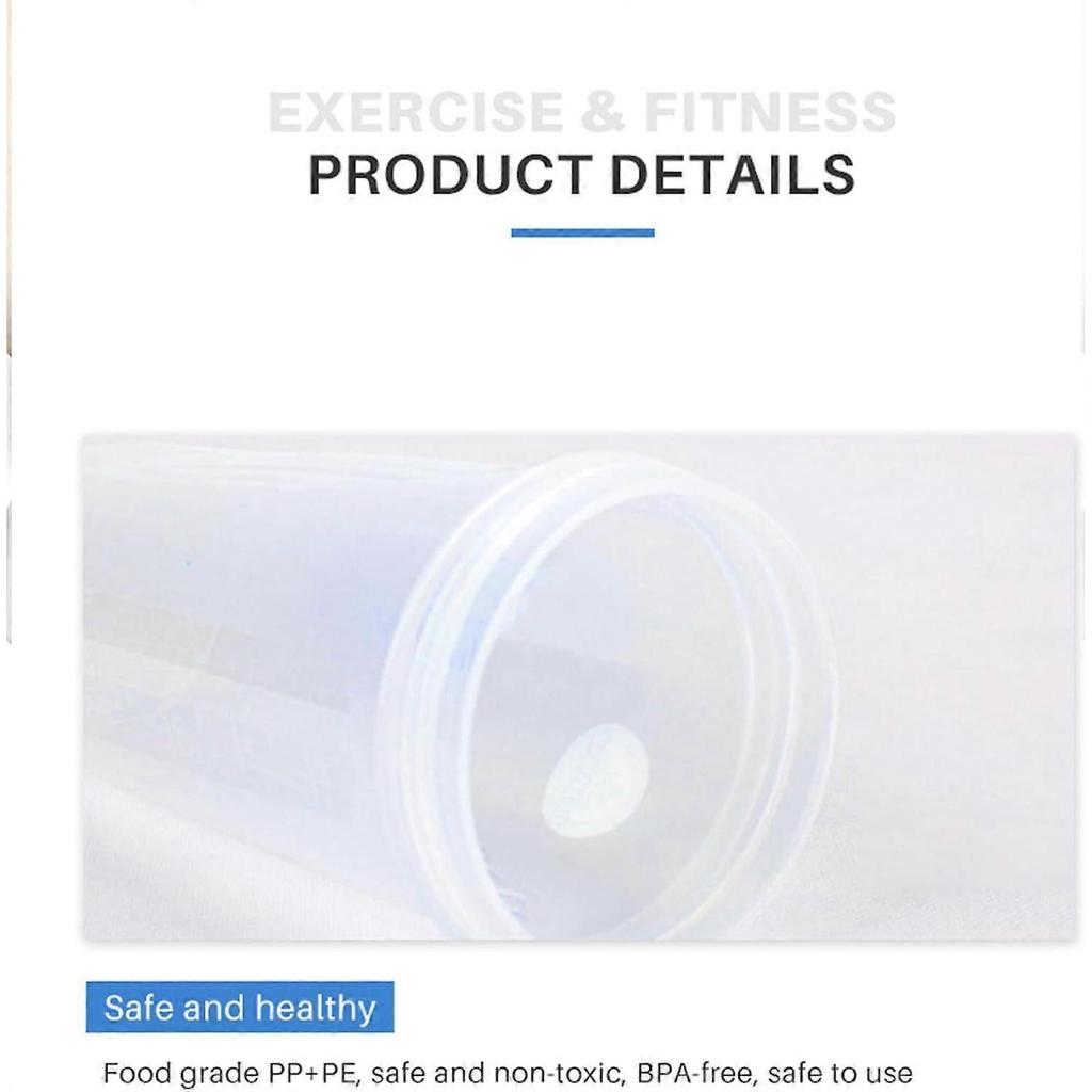 Portable Shake Cup Protein Powder Mixer for Fitness - BPA-Free Sports Bottle for Smooth Supplement Blending