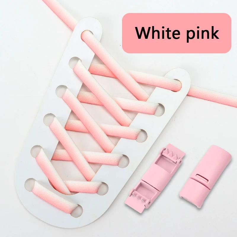 Gradient Elastic Laces Sneakers Magnetic Lock Shoelaces Without ties Kids Adult lazy No Tie Shoe laces for Shoes Accessories