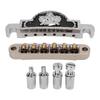 Guitar Roller Saddle Bridge Metal Tiger Silver Decorative Electric Guitar Bridge Replacement