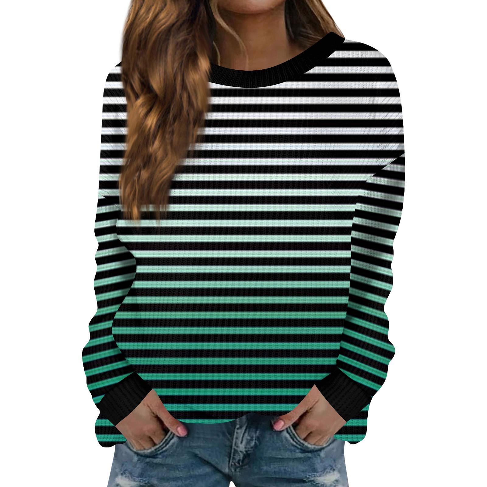 

Женский модный повседневный шерстяной трикотажный пуловер с длинным рукавом и круглым вырезом XL