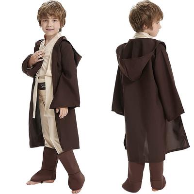 Kinder Cosplay Star Wars Kostüm Jedi Krieger Cosplay Mit Kapuze Mantel Kleidung Anzug Halloween Party Kostüme für Kind