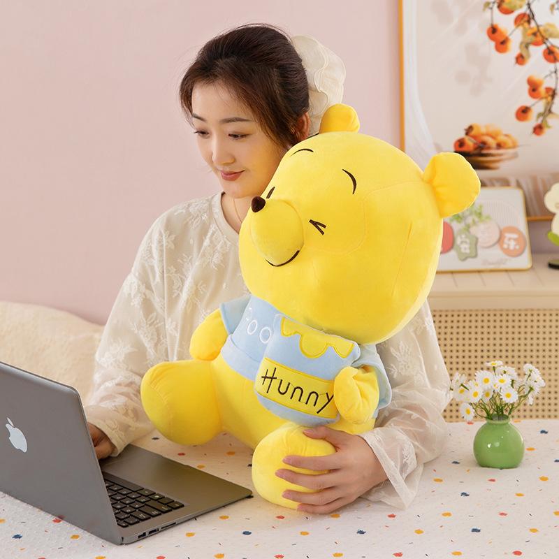 Honey Jar Winnie Plush Doll Cute Cartoon The Pooh Soft Plush Toys Pooh Bear Stuffed Animal Dolls Room Decor Birthday Gift