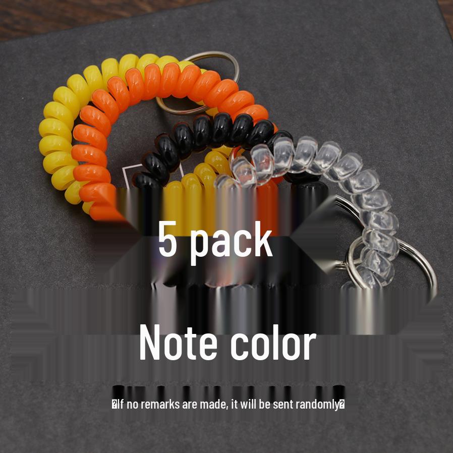 Minimalist Spring Coil Bracelet Keyring & Hair Tie