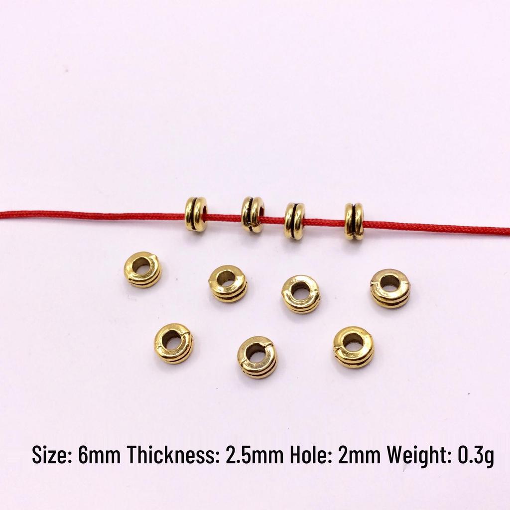 Tibetan Silver Flower Spacer Beads - 100pcs DIY Jewelry Accessories for Bracelets & Necklaces