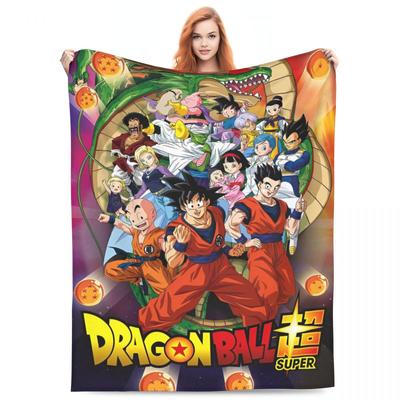Anime D-Dragons B-Balls Soft Blankets Travel Plush Throw Blanket Funny Bedroom Flannel Bedspread Sofa Bed Cover