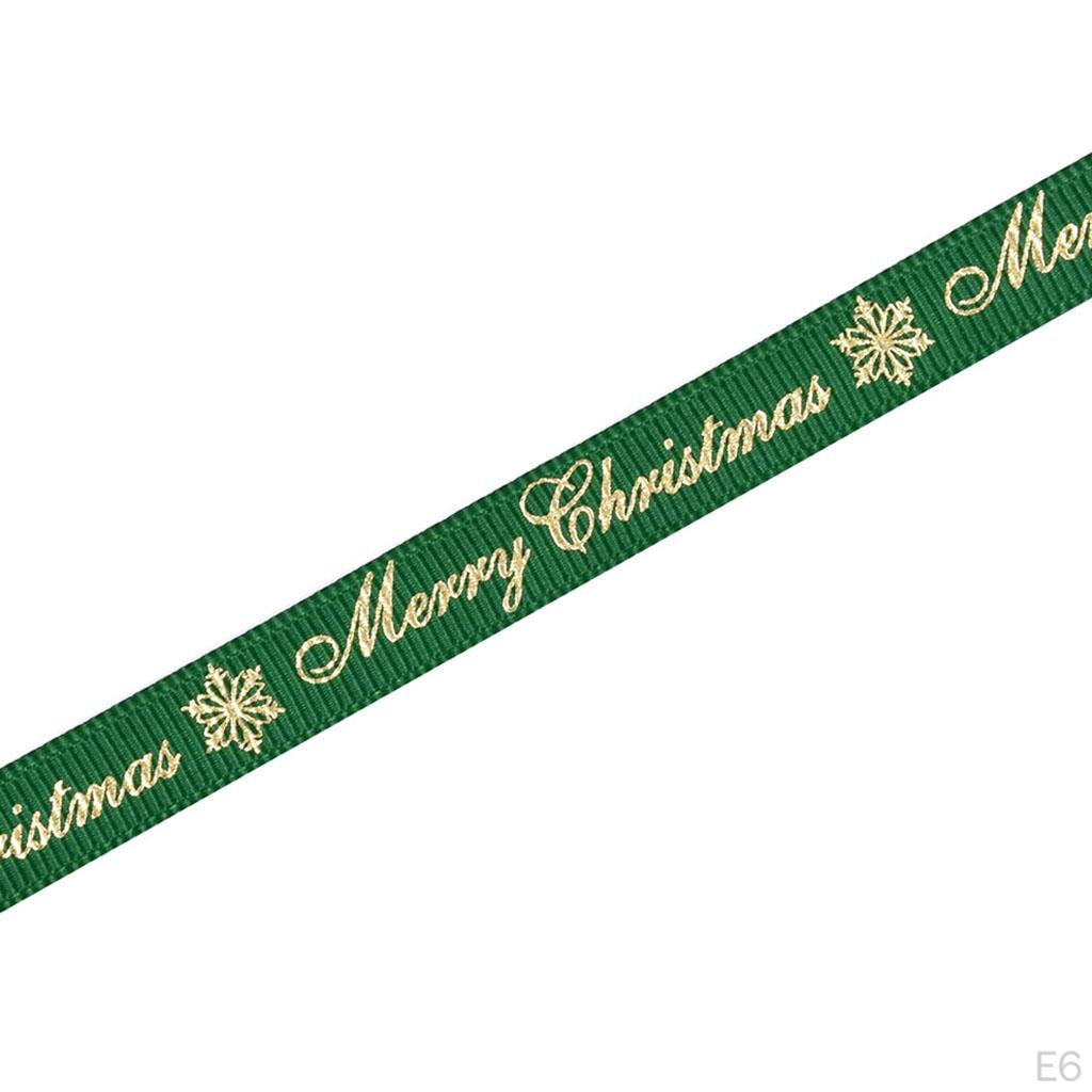 10 Yard Christmas Holiday Burlap Ribbon - Polyester with Edge for Craft Projects, DIY,