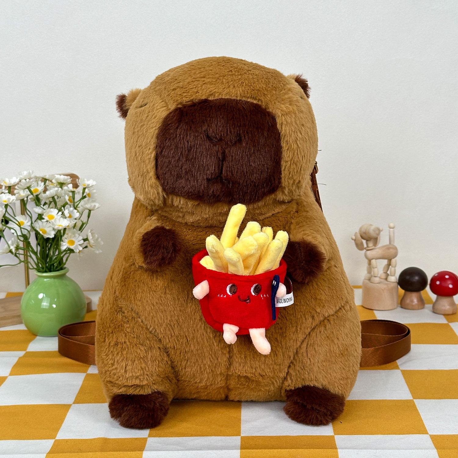 

Капибала плюшевый рюкзак рюкзак мультфильм ведро кукла сумка активность искупление кукла 34cm