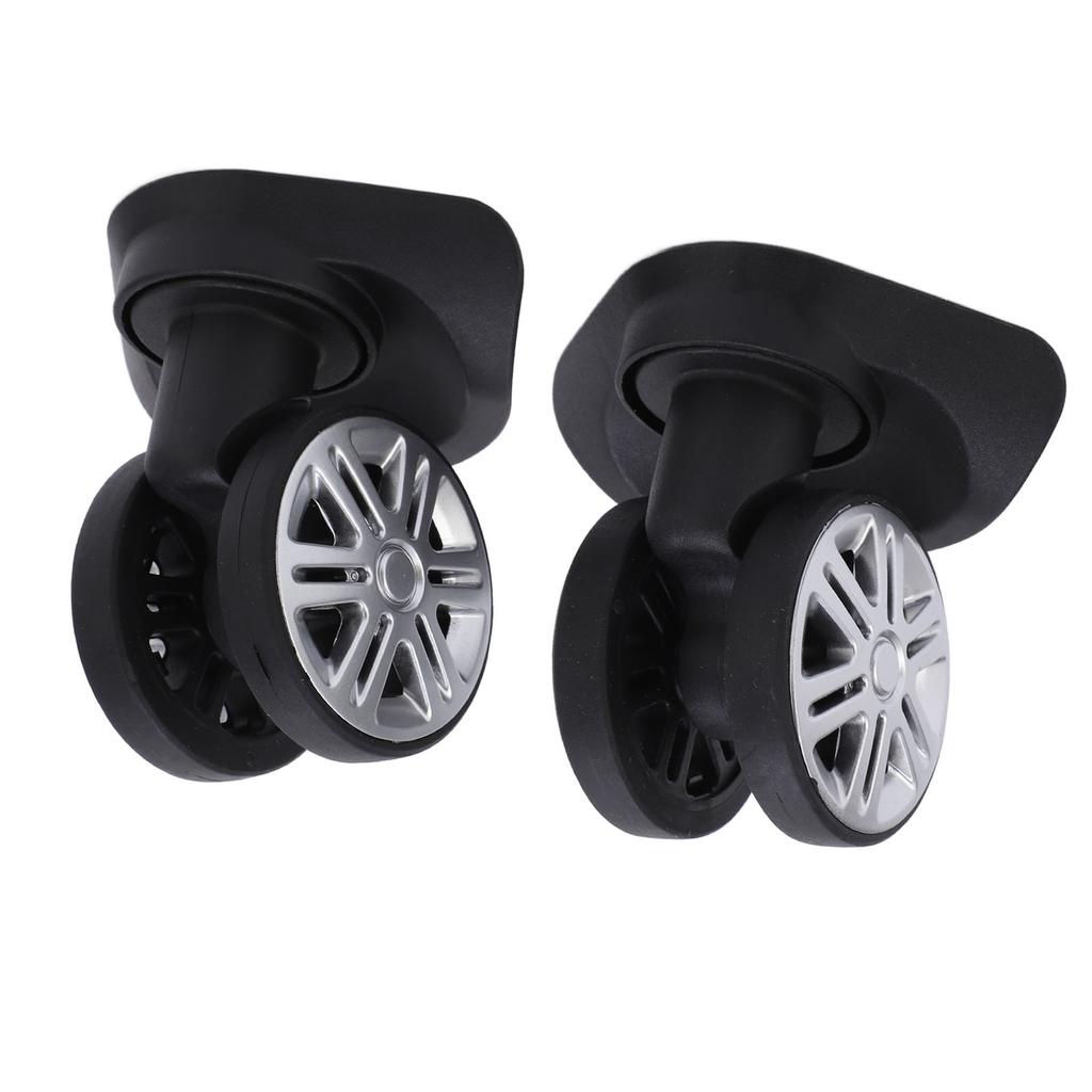 1 Pair Luggage Swivel Wheels Suitcase Swivel Casters Repalcement Mute Double Row Wheels