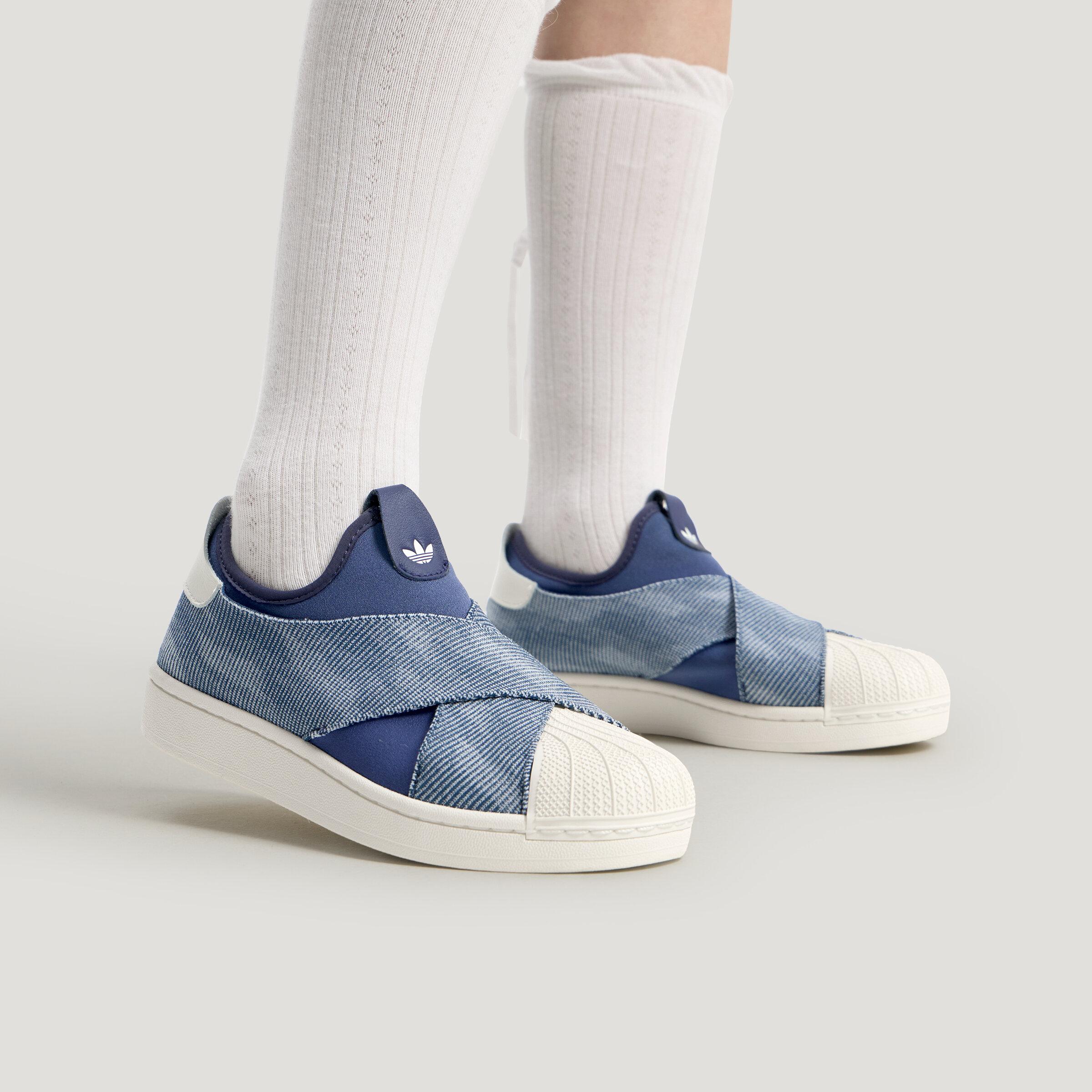 Adidas Originals Superstar 2 Skateboard Shoes Unisex Ink Blue 38