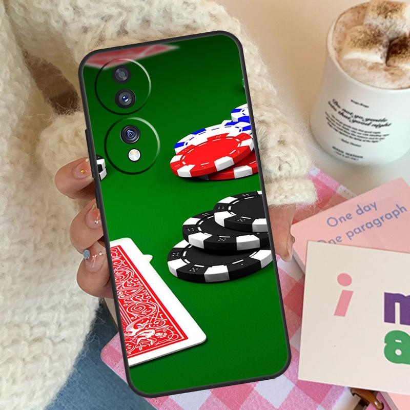 

Игральные карты для покера Чехол для Honor Magic 8 Pro 6 5 7 Lite Для Honor 50 70 90 200 400 X8b X9a X9b X9c X9d Win RT Honor 200 Lite