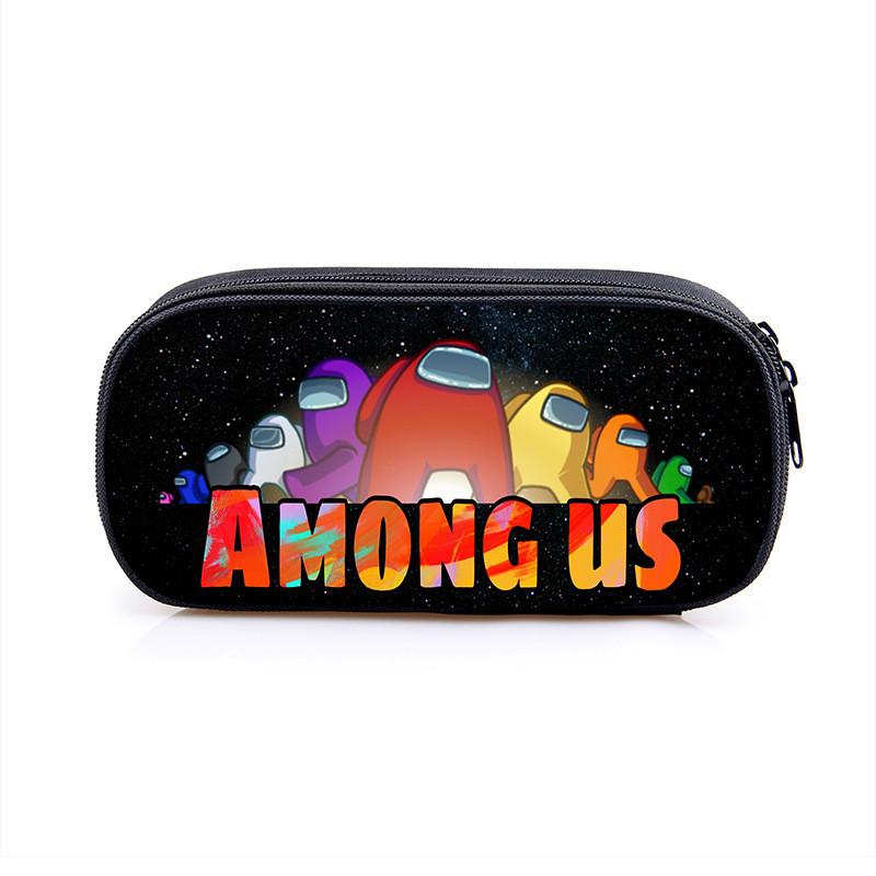 Among Us Space Themed Pencil Case With Polyester Material For Students And Kids