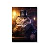 Tierkostüm Gentleman Trinkender Gorilla Löwe Hase Bier Bilder Lustige Bar Wandkunst Leinwandbild Heimdekoration