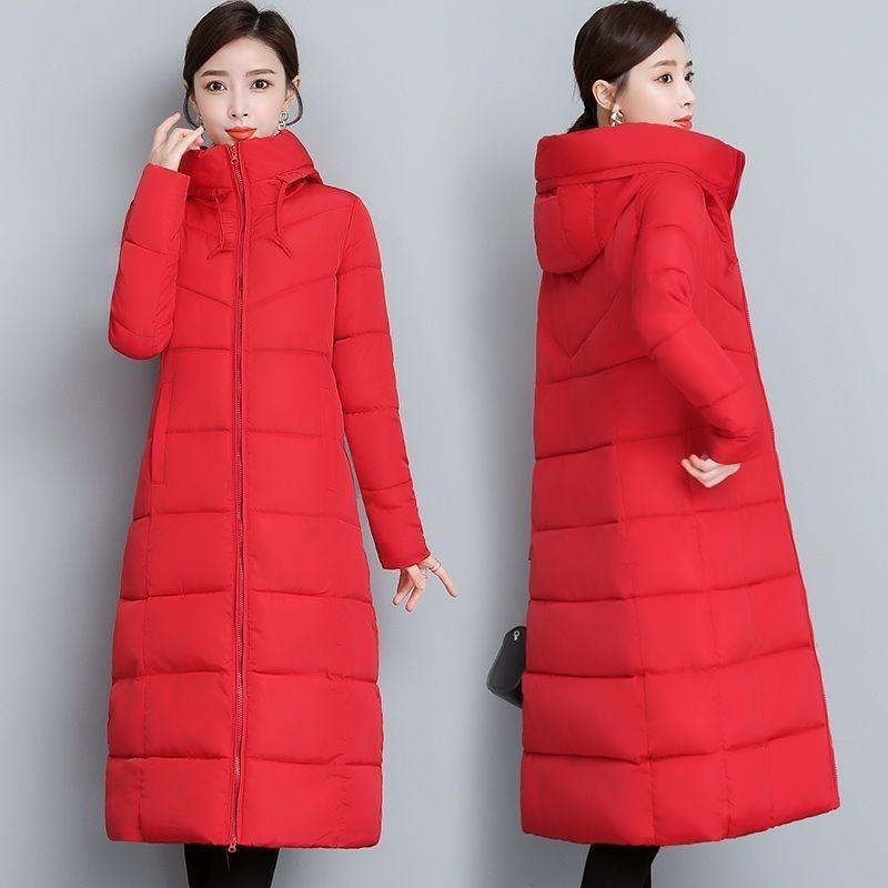 Cotton winter women's long cotton-padded clothes, new mother clothes, windproof and warm women's cotton-padded jackets