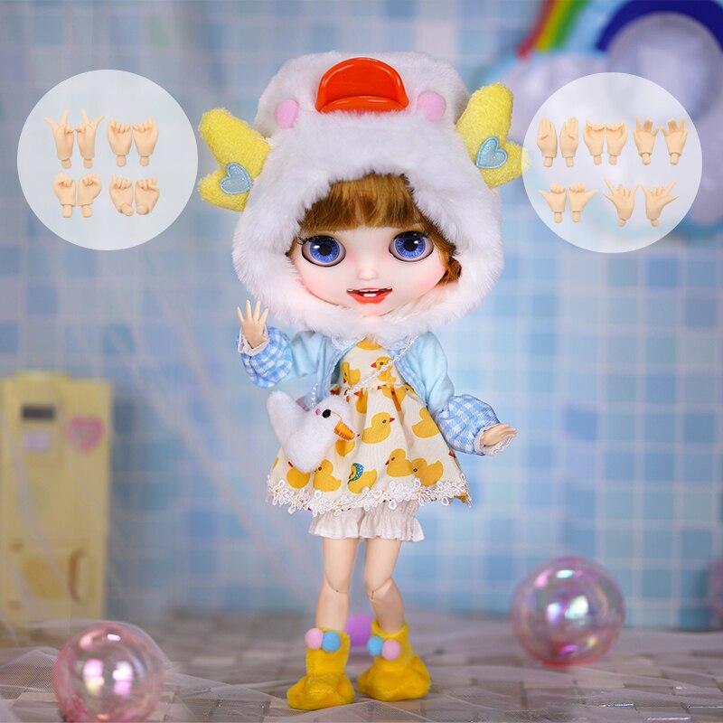 

Кукла ICY DBS Blyth 1/6, аниме-кукла, шарнирное тело, белая кожа, матовое лицо, специальный комплект, включая одежду, обувь, руки, 30 см, игрушка BJD full set with hands
