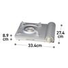 Iwatani Gaskartuschenkocher Cassette Fu Eco Premium III - Weiß