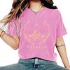 Women's Summer New Round Neck Short-sleeved T-shirt Cotton Washed Do Old Stars Comfortable T-shirt