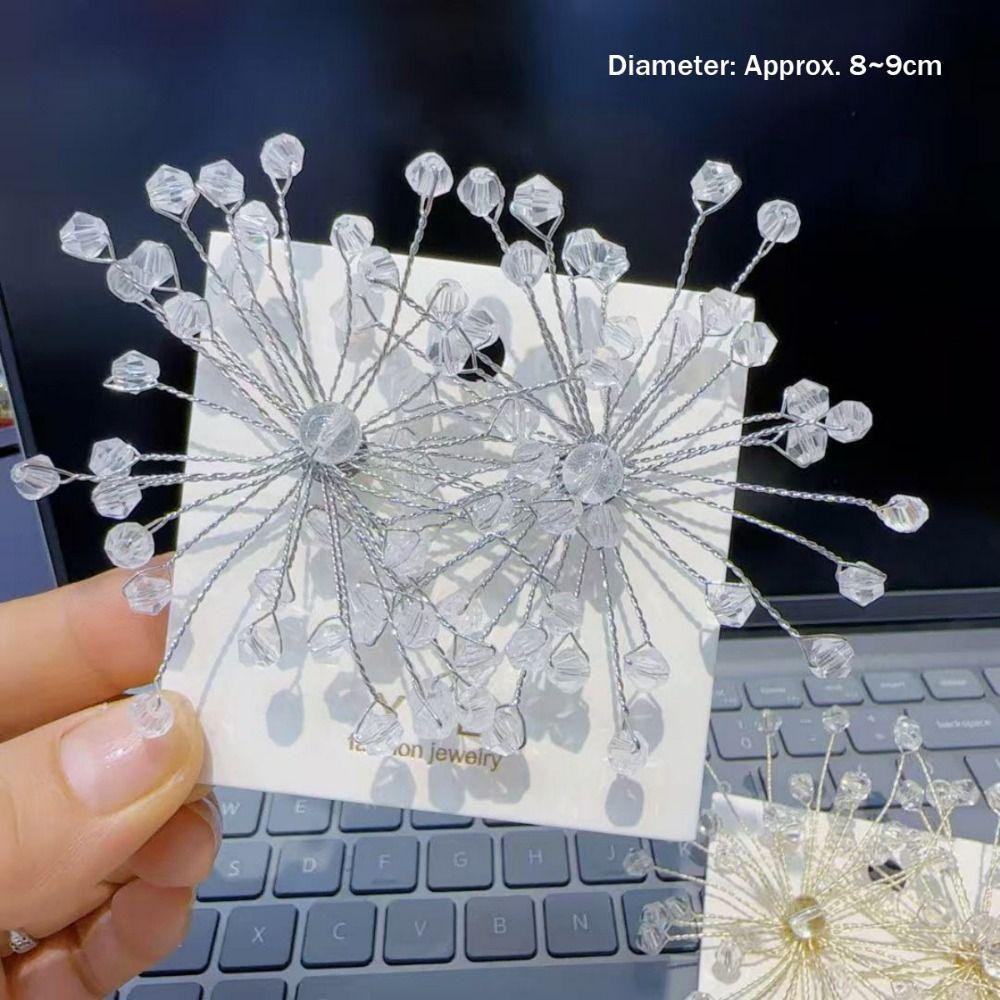 Sparkling Snowflake Earrings Women's Accessories Beaded Crystal Earrings Formal Events