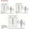 Christmas Pine Bow Curtains 2pcs   Golden Ornament Snowflake 2D Flat Print Rod Pocket for Living Room Bedroom Kitchen Privacy