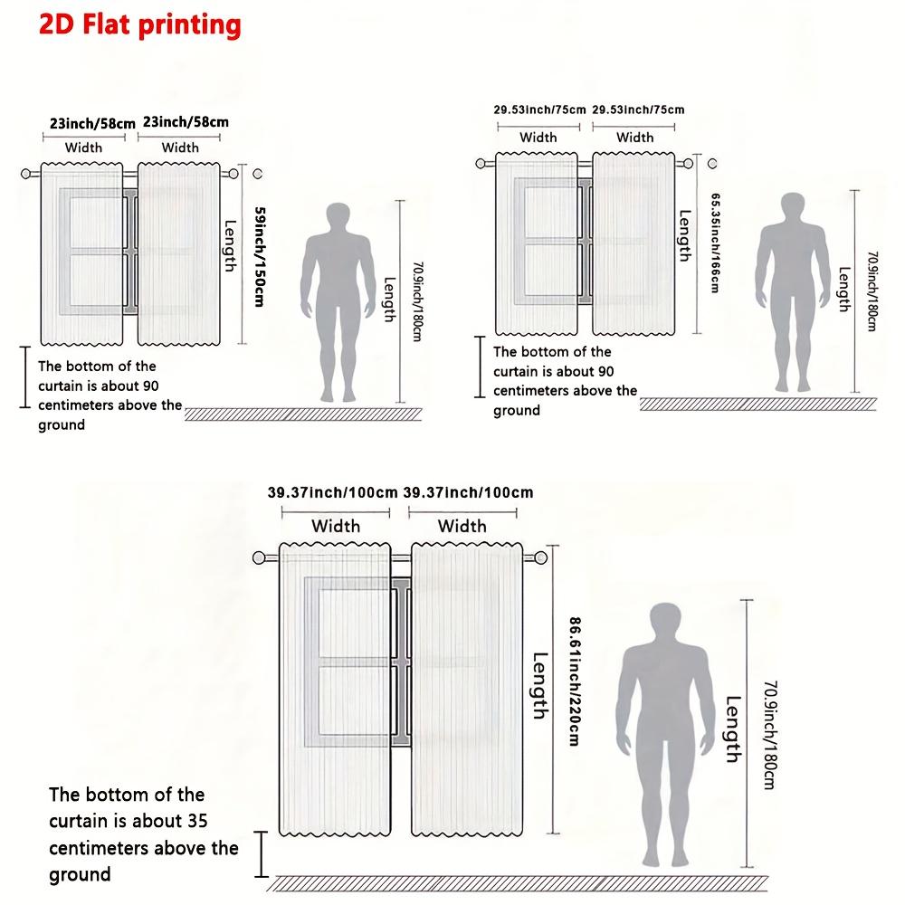 Christmas Pine Bow Curtains 2pcs   Golden Ornament Snowflake 2D Flat Print Rod Pocket for Living Room Bedroom Kitchen Privacy