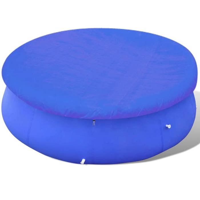 Couverture de piscine ronde hors sol en PE - VIDAXL - 450-457 cm - Vert - Bâche de protection