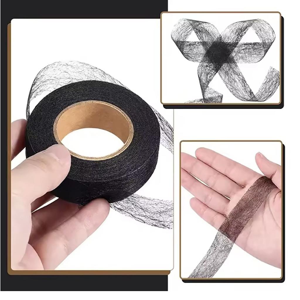 24M Pants Hem Tape Self-Adhesive Edge Shorten Paste Tape DIY Tools for Jean Clothes Length Shorten Household Sewing Accessories