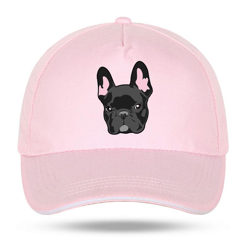 Women Unisex Hat Curved Sun Visor Hat Cotton French Bulldog Dog Funny Baseball Cap Outdoor Sun Hat Adjustable Sports Caps