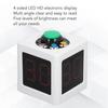 Portable Shot Clock, Board Game Cube Timer, Poker Countdown Stopwatch with Preset Times, Custom Preset Timer with 4-Sided LED Display for Chess Contes
