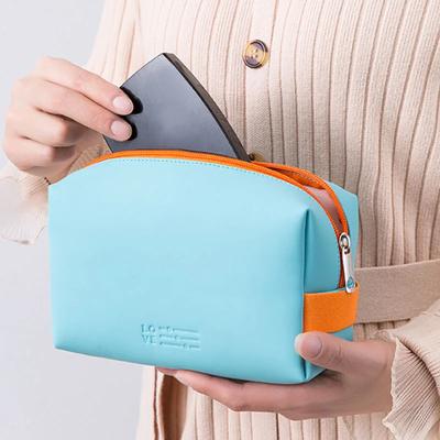 Borsa Cosmetica Impermeabile in PU da Donna Custodia per Trucco da Ragazza Multifunzionale Organizzatore Portaoggetti da Toilette Pochette