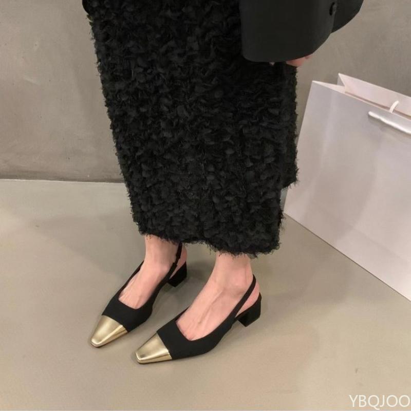 Summer 2026 Outdoor Square Head Style Versatile Single Shoes for Women Middle Heel Comfortable Casual Women's Shoes with Baotou