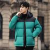 2025 fleece thickened plus size jacket fall and winter men's middle-aged solid color casual hooded warm jacket shirt top