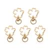 5pcs Metal Key Pendant Key Ring DIY Keychain Lobster Lobster Clasp Hooks Trigger Clips Buckles Snap Hook