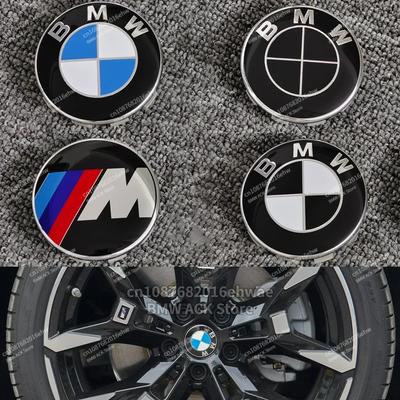 4 Τεμάχια 68MM 56MM Καλύμματα Κέντρου Τροχών Αυτοκινήτου για E90 E46 F10 F30 E87 F20 G20 E60 E39 E92 F11 F31 E61 F25 E36 X3 X5 Αξεσουάρ Αυτοκινήτου