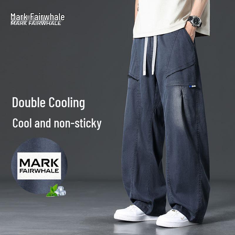 MARK FAIRWHALE Men s Summer Thin Tencel Lyocell Quick-Dry Casual Pants 2XL