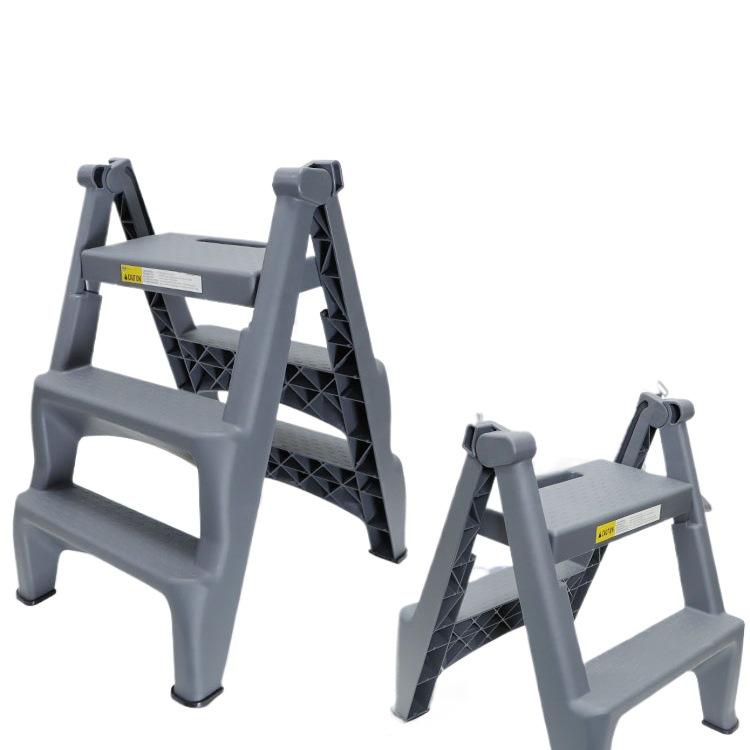 Hopfällbar pall, 2-3 stegs stege för bilvård och tvätt, för hushållsbruk