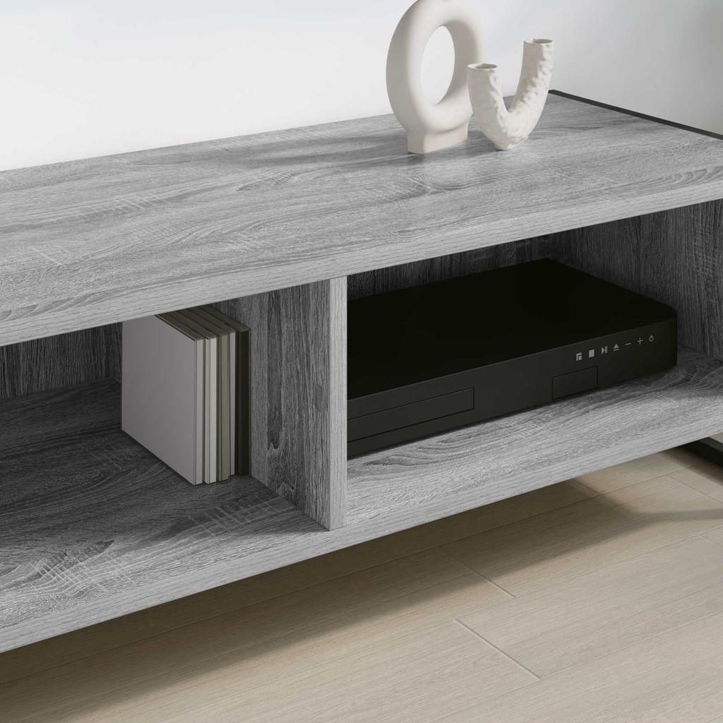 TV Stand Grey Sonoma 100 x 36.5 x 30.5 cm Engineered Wood