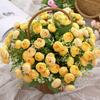 15 Heads Tea Rose Artificial Flower Multicolor Faux Flower Simulation Rose Flower  Home Decoration