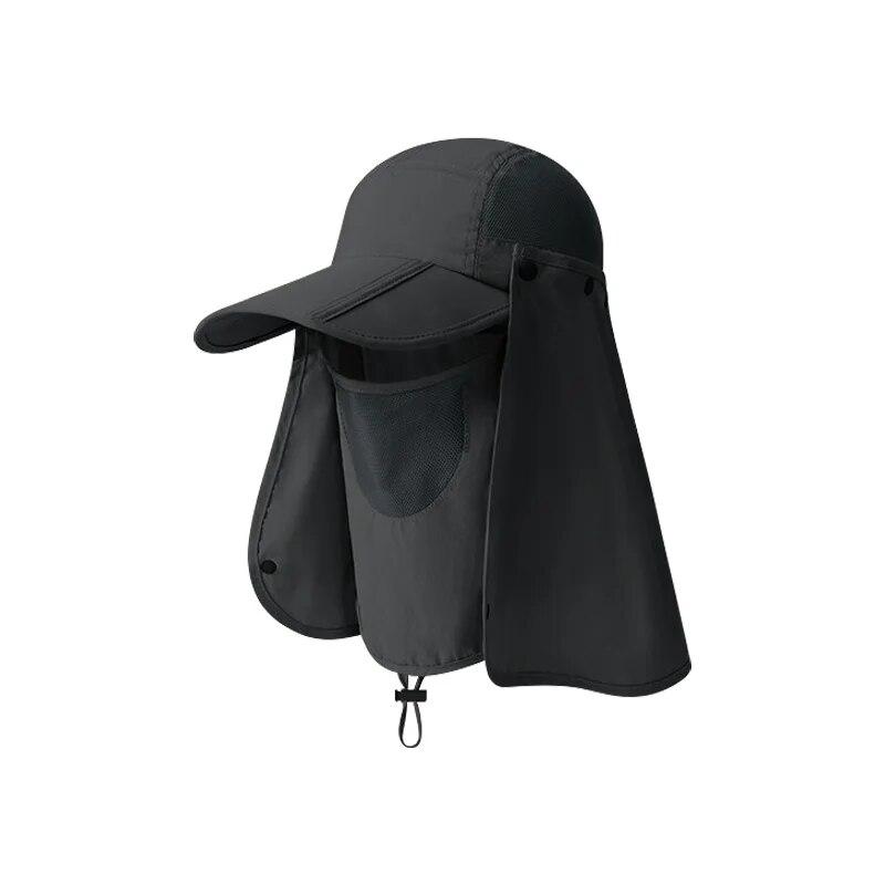 Summer Sun Hats UV Protection Mask Scarf Caps Men Women Hiking Camping Visor Bucket Hat Outdoor Hunting Fishing Cap Baseball Cap