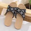 Four Seasons Women's Linen Deodorant Anti-slip Indoor/Outdoor Silent Slippers