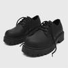 Fashion Men's British Low-Top Yellow Derby Work Boots Big Round Toe Chunky Sole Leather Shoes Durable Non-Slip Casual Comfort Footwear