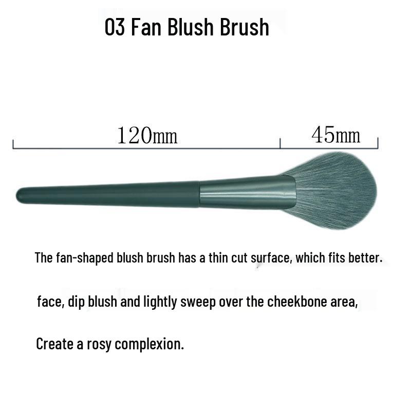 Single Large Makeup Brush: Soft Bristles for Powder, Blush, Foundation, Contour, and Angled Applications