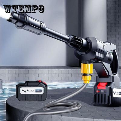198VF Black Warrior Powerful High Pressure Water Gun Wireless Car Washer Portable Water Pump Gun Clean Artifact