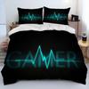 Gamer Game Over Cartoon Comforter Bedding CollectionDuvet Cover Bed Collection Quilt Cover PillowcaseKing Queen Size Bedding Collection Adult Boys