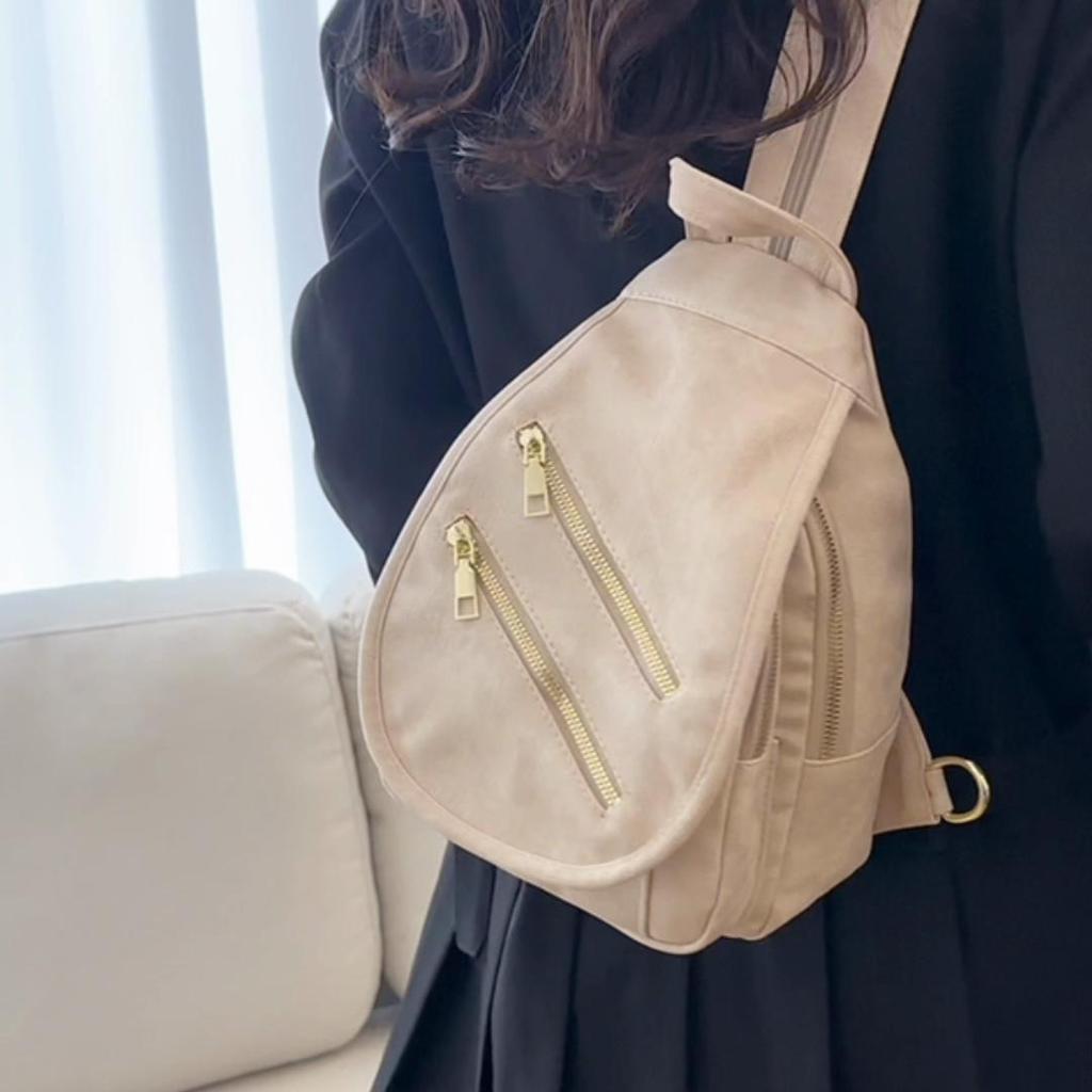 Women's Backpack PU Soft Leather Multi-Use Shoulder Bag Large Capacity Crossbody Bag Travel Backpack CLE