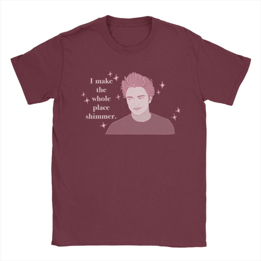 Sparkly Edward Men's T Shirts The Twilight Saga Awesome Tees Short Sleeve Crewneck T-Shirts 100% Cotton Gift Clothing