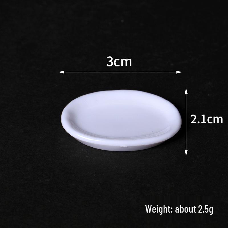 Miniature Tableware Set: Dollhouse Plates & Dishes for DIY Role-Playing Scenarios