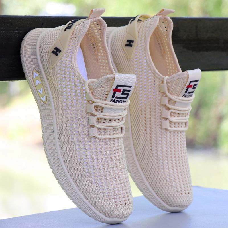 Бренд летние дышащие тонкие сетчатые повседневные спортивные туфли 22 новая обувь из пористой ткани 39